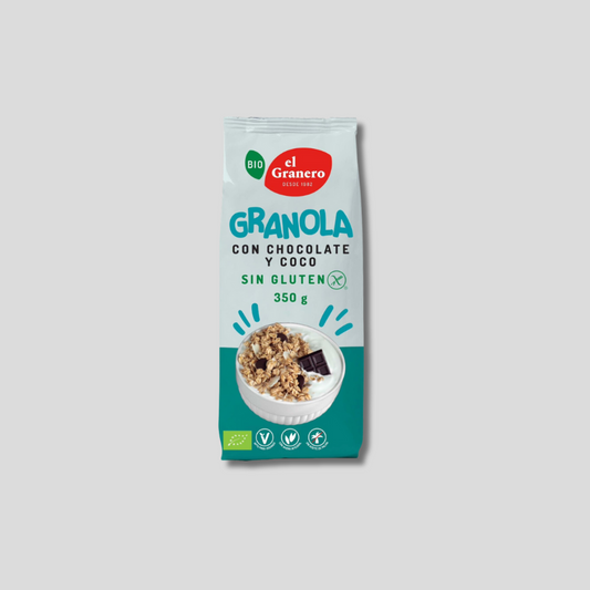 GRANOLA CHOCOLATE Y COCO SIN GLUTEN